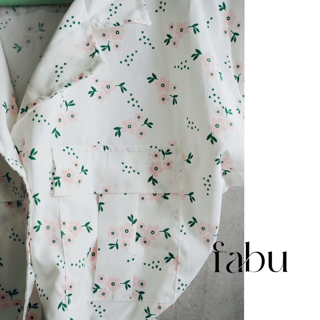 Fabu Floral Tie-Front Blouse – Breezy Elegance in Bloom
