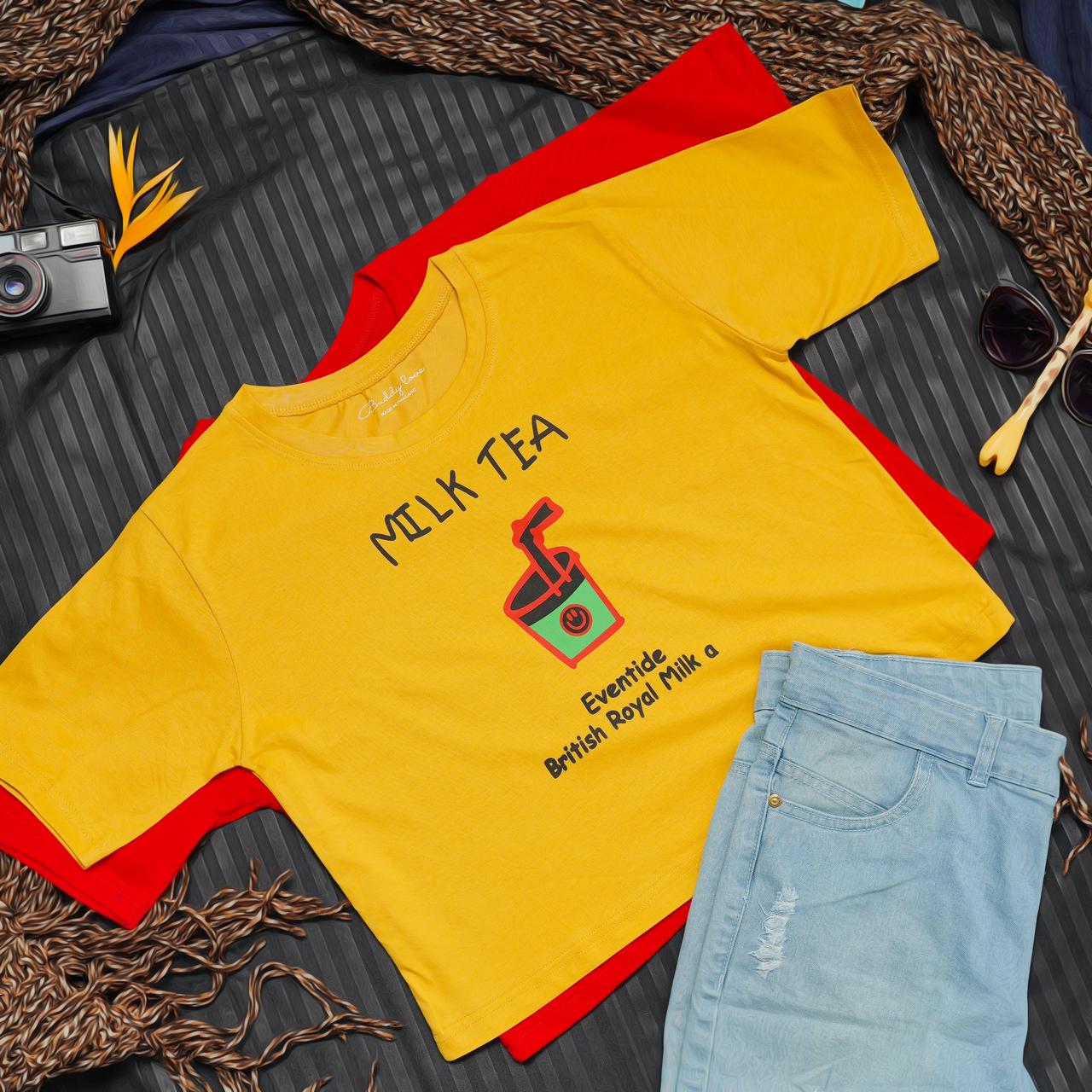 Royal Milk Tea Graphic Tee for Women – Cute & Trendy Streetwear