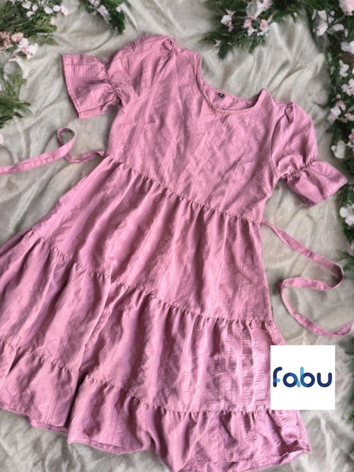 Blush Bloom Ruffle Dress – Romantic & Refined Elegance